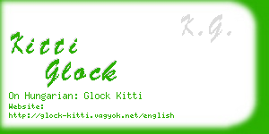 kitti glock business card